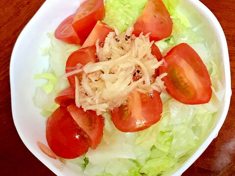 生姜入り生野菜サラダ